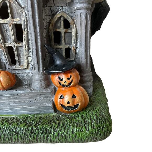 Halloween Haunted House LED Battery Lighted Ghosts Bats Creepy Pumpkins 16" NEW - Picture 6 of 15